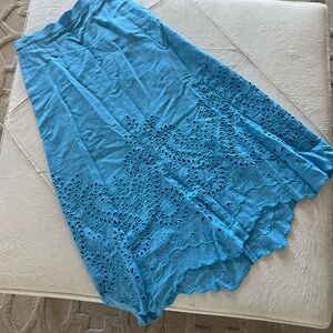 Zara Blue Midi Skirt